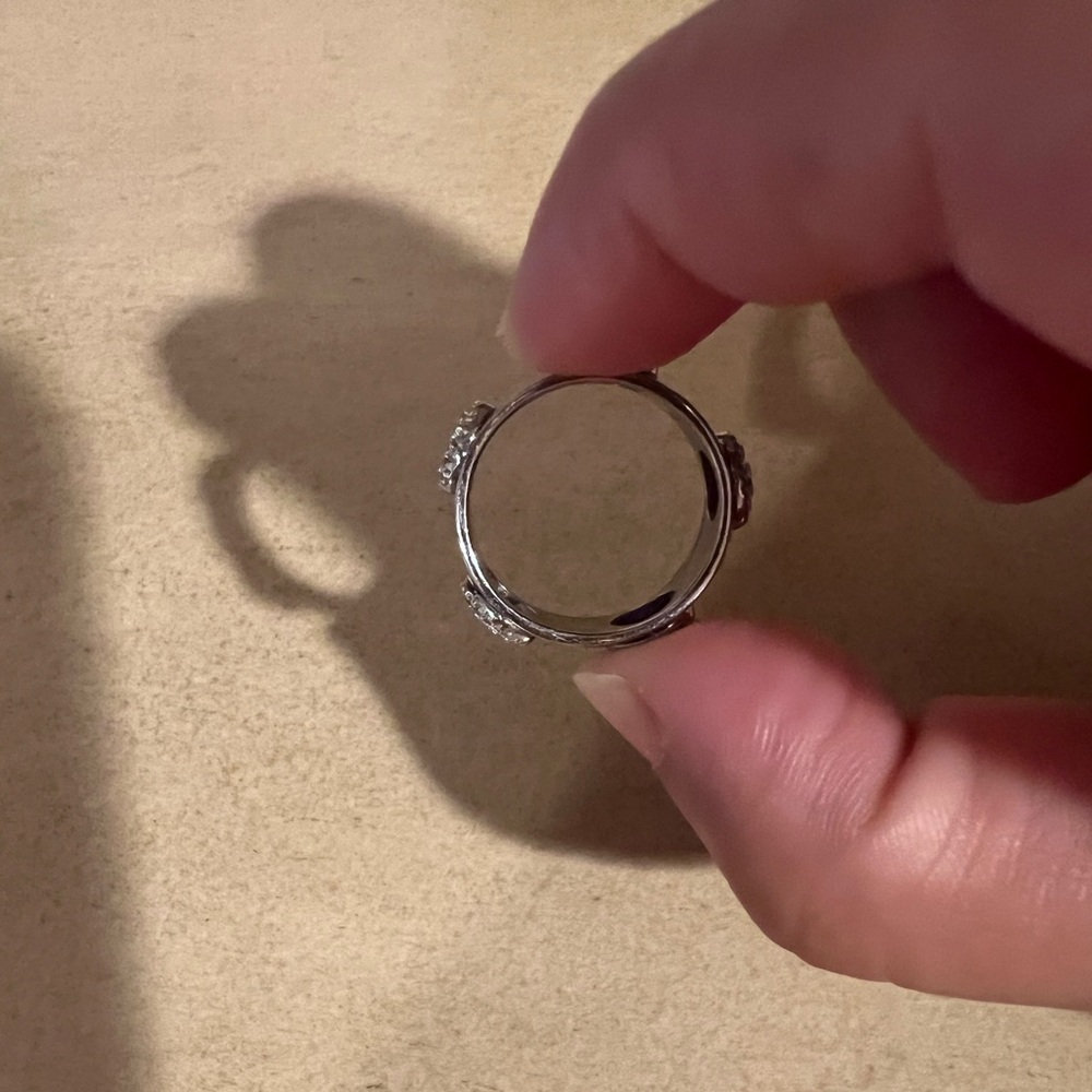 Tory Burch Silver Logo/Icon Ring - Picture 4 of 10
